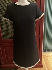 Max Mara  Weekend Kleid Tweed Gr 34 Neu Schwarz Sommer