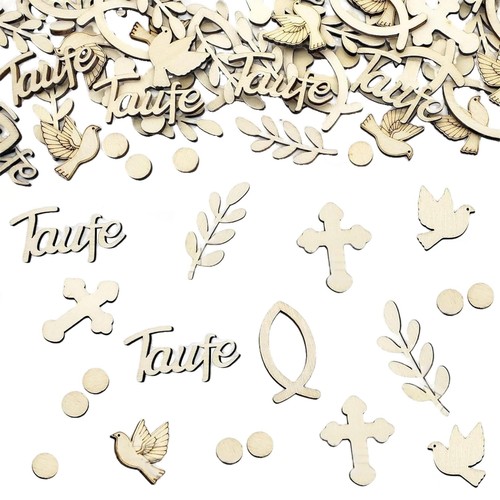 100 stück taufe deko - 100, deko,holz