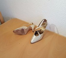 BRENDA ZARO High Heels Pumps Damenschuhe Gr. 40 - 11cm Absätze gold