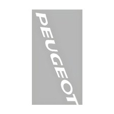 Aufkleber peugeot weiß
