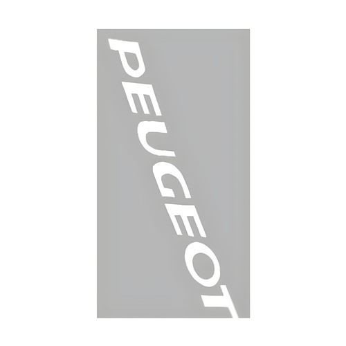 Aufkleber peugeot weiß