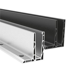 Ganzglasgeländer Aluminium