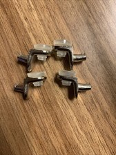  4 Glasbodenträger| Regalbodenhalter|Einlegebodenträger mit Siliconpuffer Ø 5 mm