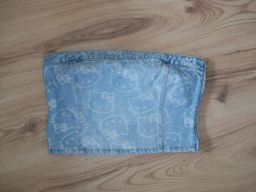 Hello kitty denim - hello, denim-bandeau-top