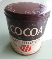 schöne alte Van Houten Kakao Dose 250g Vintage Blechdose Retro Holland