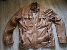 Hochwertige Leder Jacke - Top - Marke - Engbers - vielen Taschen - Conjack Farbe