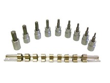 9 Stück 3/8" Antrieb Stern/Torx Schlüssel Set