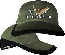 Forellenjäger Anglerhut Angelhut Angler Cap Mütze Hut Basecap Forellen Angeln 40