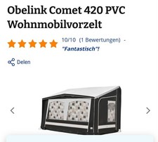 Wohnmobil Vorzelt stand alone
