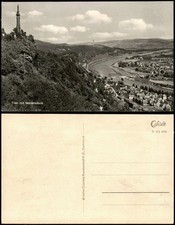 Ansichtskarte Trier Panorama-Ansicht mit Mariensäule 1959