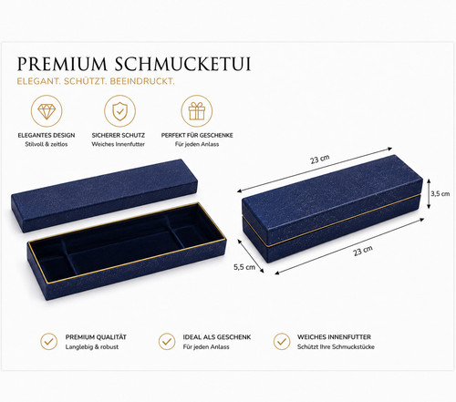 Aseron schmuckbox blau glitzer - aseron,