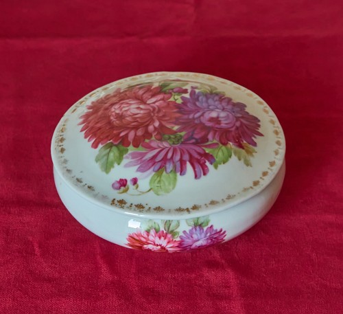 Vintage porzellan deckeldose - porzellan,