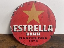 ESTRELLA Pils Bier Beer Werbeschild Vintage Retro 20cm BAR DEKO PARTY KELLER