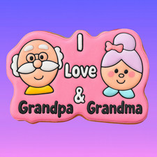 Ich liebe dich Oma und Opa Ausstecher