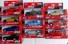 10 Welly NEX MODELS mit Pullback Motor (Rückzugs Motor) 1:32-1:38 Konvolut