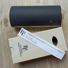 Brillenetui Paul Panzer Design Edelstahl Acryl Handgefertigt schwarz