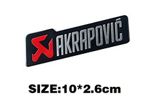 Akrapovic Auspuff Emblem Aufkleber Hitzefest Aluminium