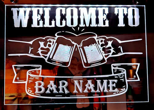 Personalisiertes barschild - personalisiertes,