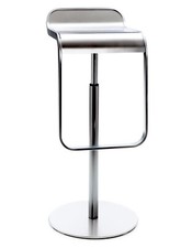 Lapalma Barhocker LEM, Neupreis € 692,--, verchromt mit Sitz aus Edelstahl