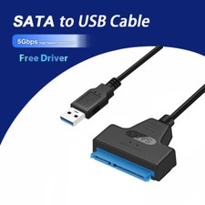 USB 3.0 TO SATA Adapter Konverter Kabel für SATA Externe 2.5" HDD SSD Festplatte