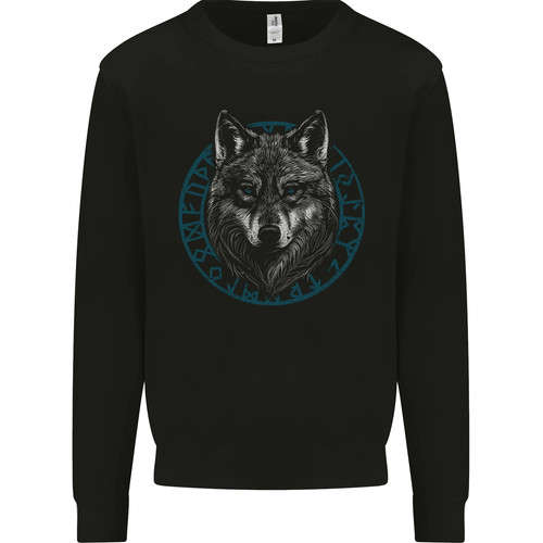 Wolf viking symbole text - a,