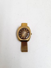 alte Poljot Herren Armbanduhr Automatic 23 Jewels USSR Datumsanzeige gold (N)