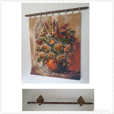 Wandteppich Junghans-Wolle Wandbehang Orginal Holzstange