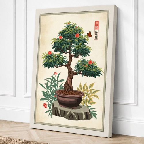 Bonsai mit begleitern - bonsai,