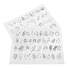  2 Sheets Stickvorlagen