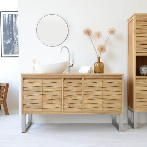 Kommode teakholz bad schrank - kommode,