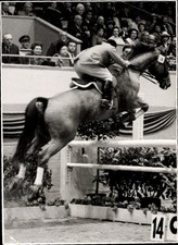 Foto Springreiten, Sprung