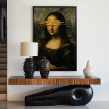 Abstrakte Kunst mit Mona Lisa