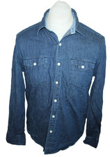 Levi’s Herren Western Hemd Vintage Cowboy Shirt Denim ca. Gr. L  (24932)