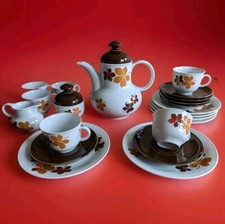 Seltmann Weiden Kaffee Service Porzellan Kanne Gedeck Tasse Set Retro Vintage