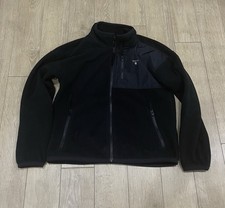 GANT  Jungen Fleece- Jacke SCHWARZ  Gr. 11 - 12 Jahre 146 152 NEU