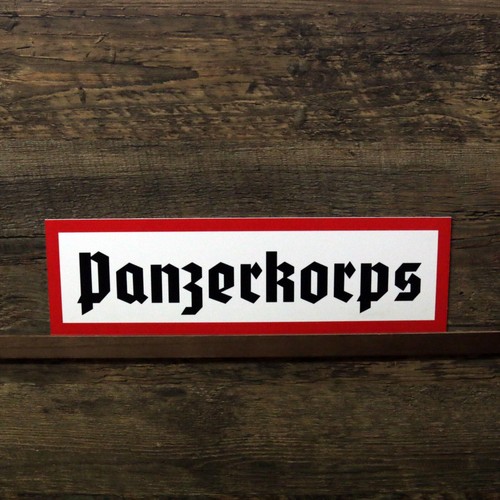 Schild panzerkorps wegweiser - schild,