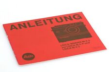 Original Leitz Anleitung zum Leica Winder M 4-2 und zur Leica M 4-P und M 4-2