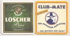 Loscher / Club-Mate - Bierdeckel "Loscher Premium"