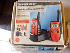 PMR-Sprechfunkgeräte Set, 8km Reichweite, Regendicht,  Kopfhörer (ohne Akkus)