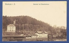 Buchholz (Annaberg-Buchholz) 1917, Bahnhof mit Beamtenhaus