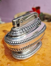 40er/50er Jahre Queen Anne Ronson Tischfeuerzeug schöner Vintage funktionstüchtiger Zustand Benzin