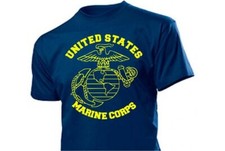T-Shirt USMC Insignia Eagle Globe Anchor Seals US Army Marines Vietnam S-XXL