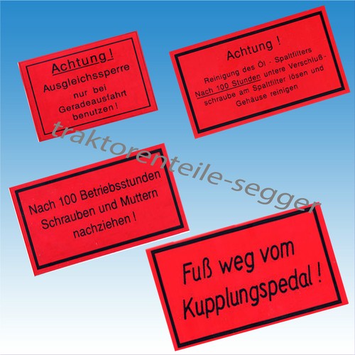 Hanomag aufklebersatz teilig - aufklebersatz,