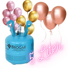 Helium Gas Ballongas für ca 20  Luftballons Heliumflasche Folienballons 5l PARTY