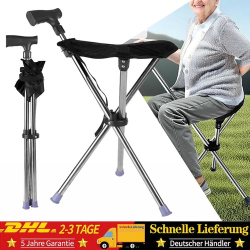 2in1 faltbarer gehstock mit - faltbarer,