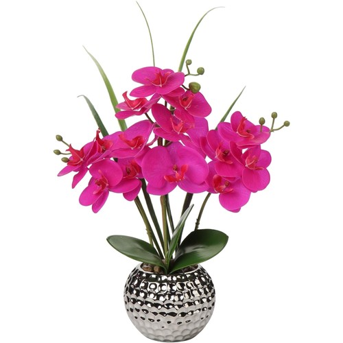 Kunstblumen orchidee lila 49cm - kunstblumen,