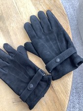 Barbour Handschuhe Leder Wildleder Gr.: XL schwarz Topzustand 