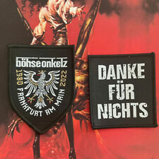 RARITÄT: Böhse Onkelz Aufnäher / Patch - Heavy Metal Sammlung, Deutschrock, Oi