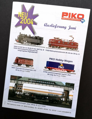 Piko produktblatt neu 2004 - produktblatt, 2004"