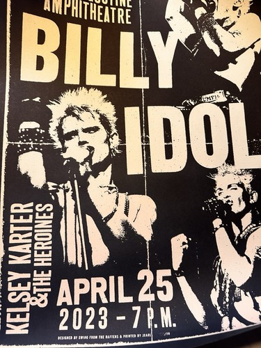 Billy idol konzertposter - billy,
